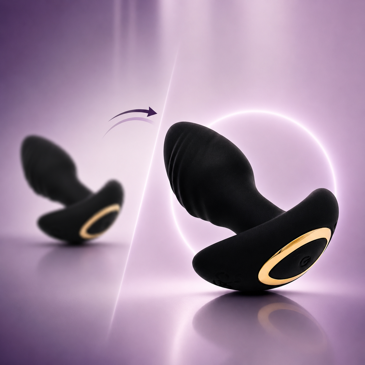 360 Rotating Butt Plug - Curved Prostate Massage